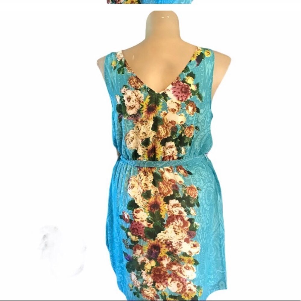 XL Emma G Floral V-Neck Summer Dress NWT